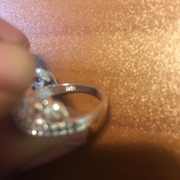 Princess Sterling sliver Ring Size7 - Picture 4 of 5